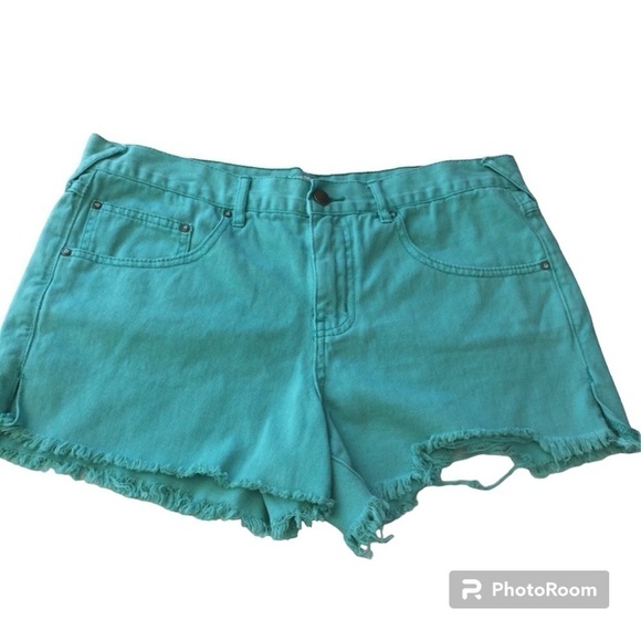 Free People Pants - Free People cut off distress denim frayed